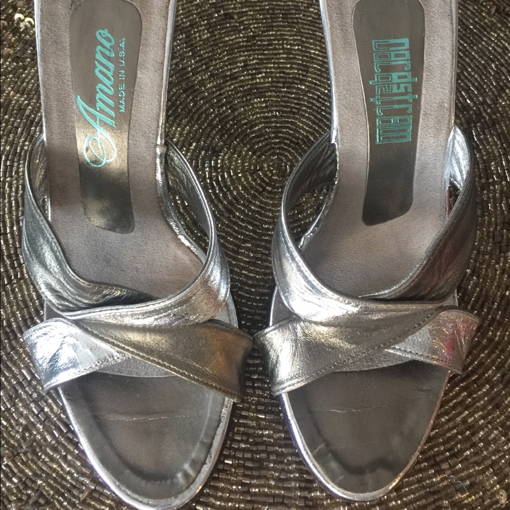 Vintage 88' Amano Pewter and Silver Heels